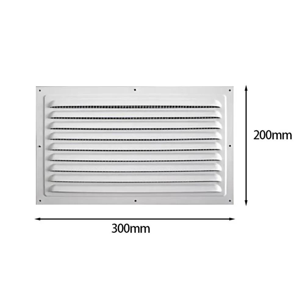 Aluminum Alloy Air Vent Grille Heating Cooling Vents Plate Exhaust Outlet Ventilation Cover 100/150/200/250/300/400mm Metal