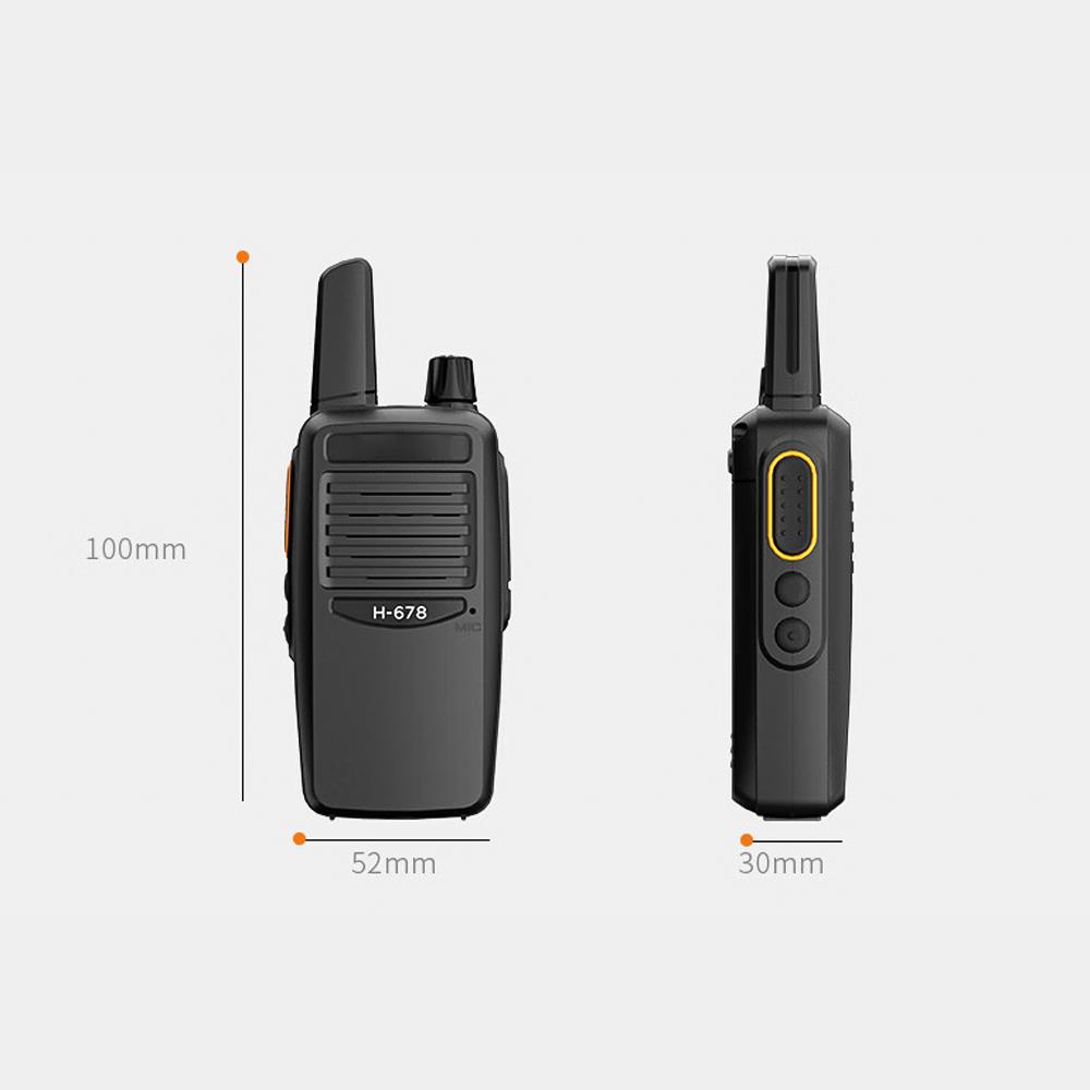 3W analog toveis radio UHF-dekoding interphone 16-kanals håndholdt walkie talkie for voksne