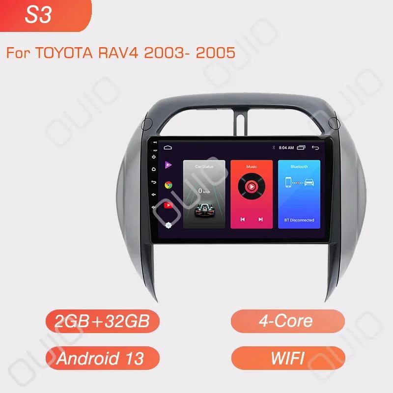 

Android-радио 8 ГБ + 128 ГБ для TOYOTA RAV4 2003 2004 2005 Автомагнитола Мультимедийный плеер Carplay Auto GPS-навигация 2DIN
