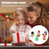 5 Teile/satz Weihnachten Finger Puppen Silikon Elch Santa Claus Schneemann Weihnachtsbaum Charakter Spielzeug Rolle-Spielen Storytelling Lernen Finger Puppet Spielzeug