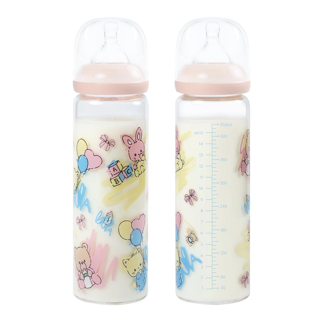 LittleForBig Adult Baby Bottle Large Adult Big Size Print Big Size Glass Baby Bottle [Nursery]