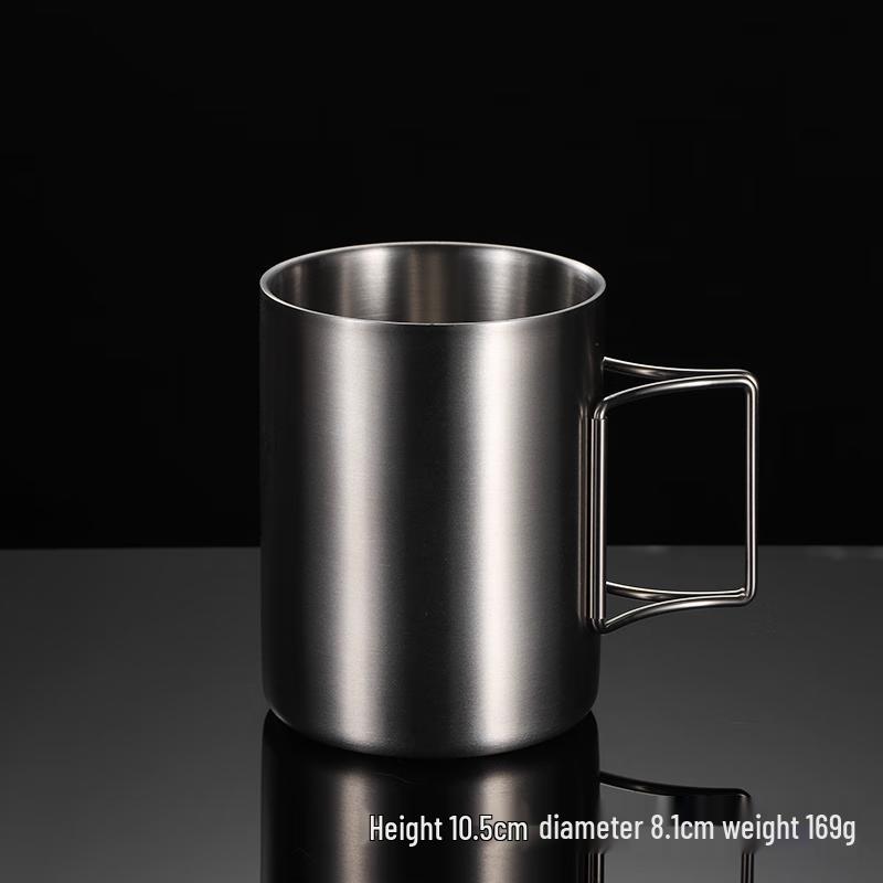 ZISIZ 400ml Camping Handle Mug Set