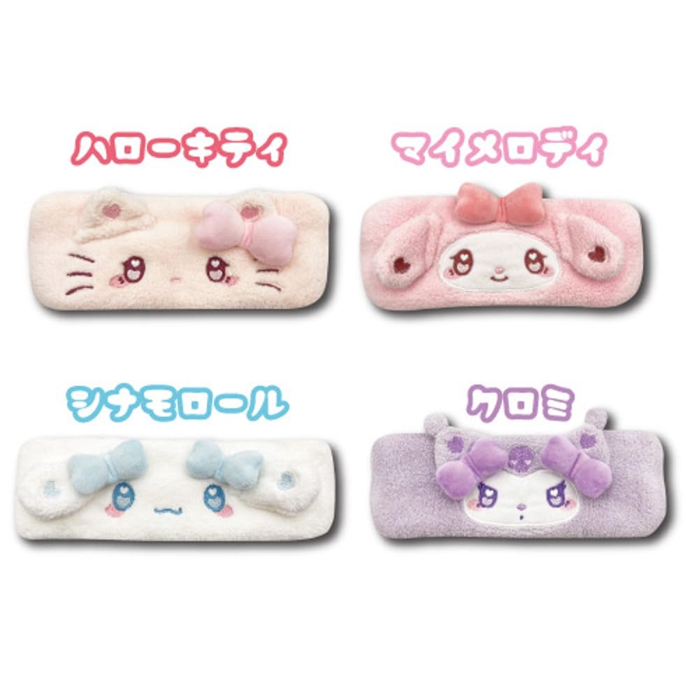 Hatayama Shoji Sanrio Characters Hairband, Urufuwa Kuromi, H8 X W22cm, 34202610