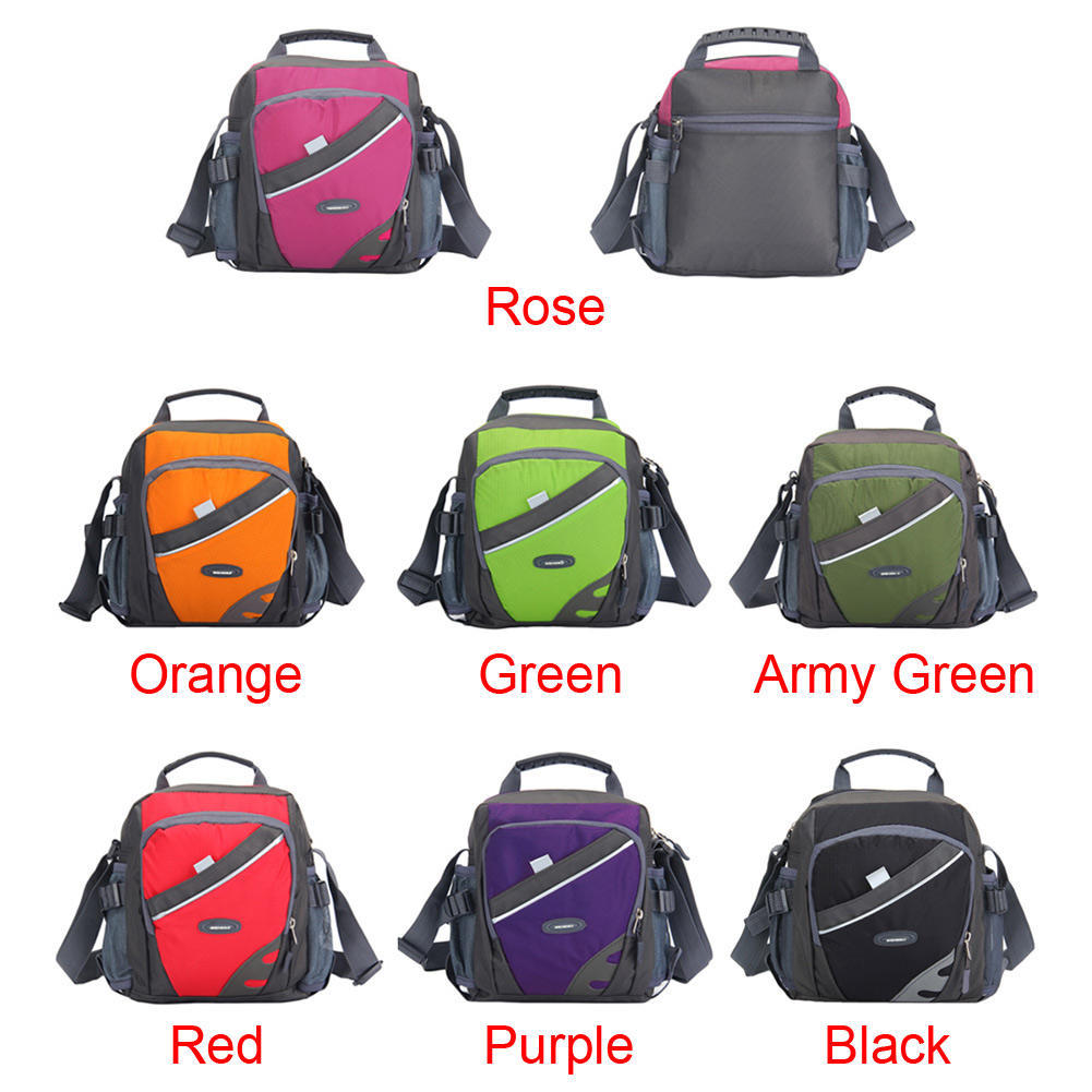Unisex-Nylon-Umhängetasche, kontrastfarbener Reißverschluss, mehrere Taschen, Umhängetaschen, Handtasche