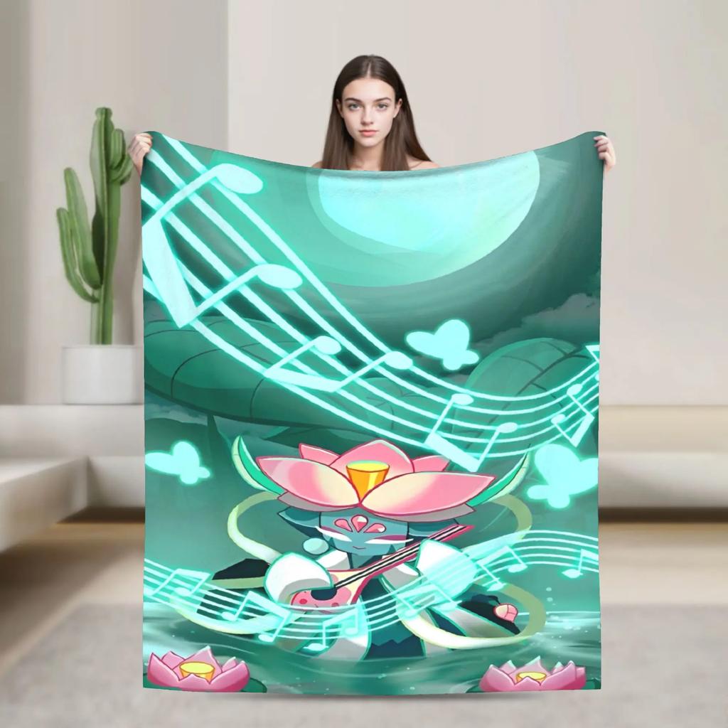 Cookie Run Kingdom Fleece Blanket  Novelty Throw Blanket for Bed Sofa Couch 200x150cm Quilt