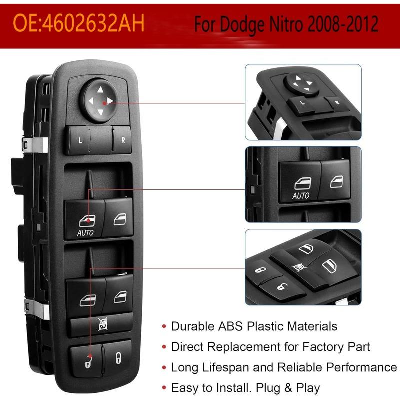 

Автомобильные аксессуары для Dodge Journey Nitro 2008 2009 2010 2011 2012 Jeep Liberty Электрическая кнопка главного выключателя стеклоподъемника Детали