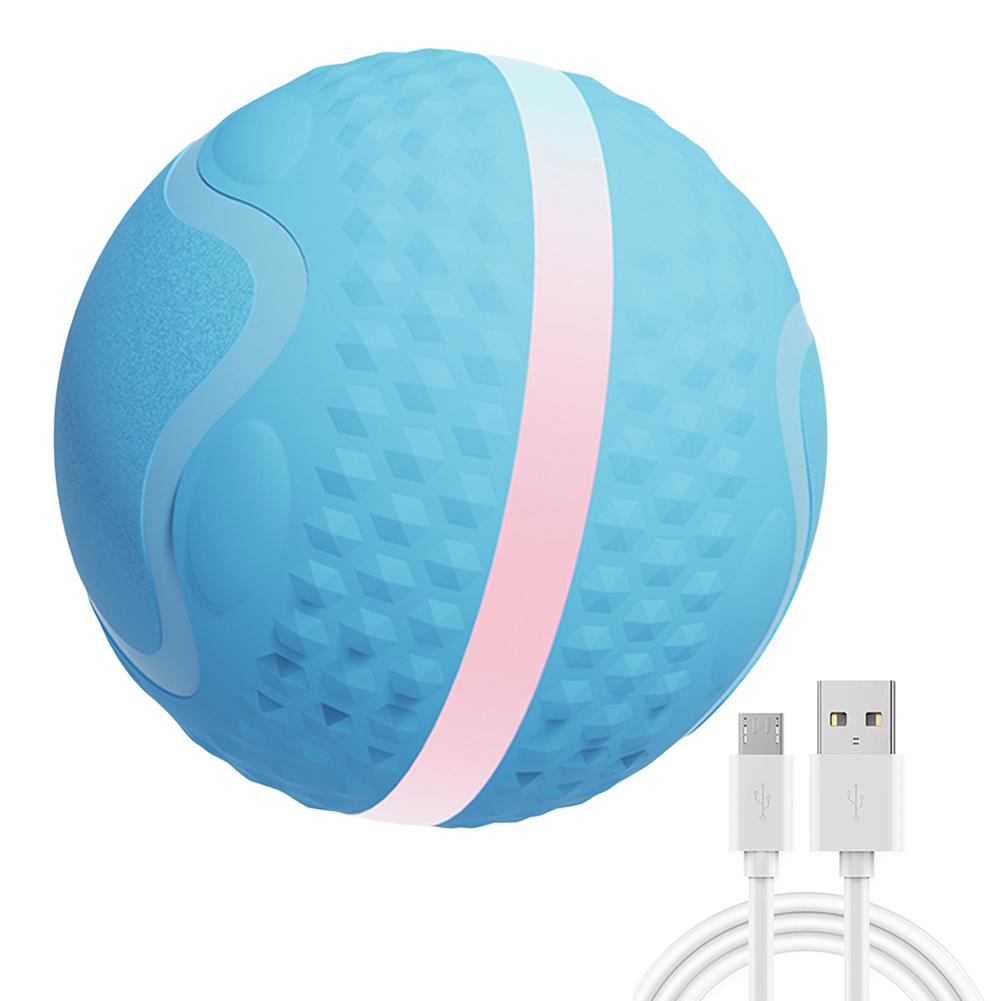 Active Rolling Ball USB Rechargeable Interactive Dog Ball with 2 Modes Smart Electric Ball Toy for Puppy/Small/Medium/Large Dogs
