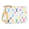Louis Vuitton Borsetta Portachiavi X Takashi Murakami Tela Monogramma Multicolore/Bianca Portafogli da Donna M28388