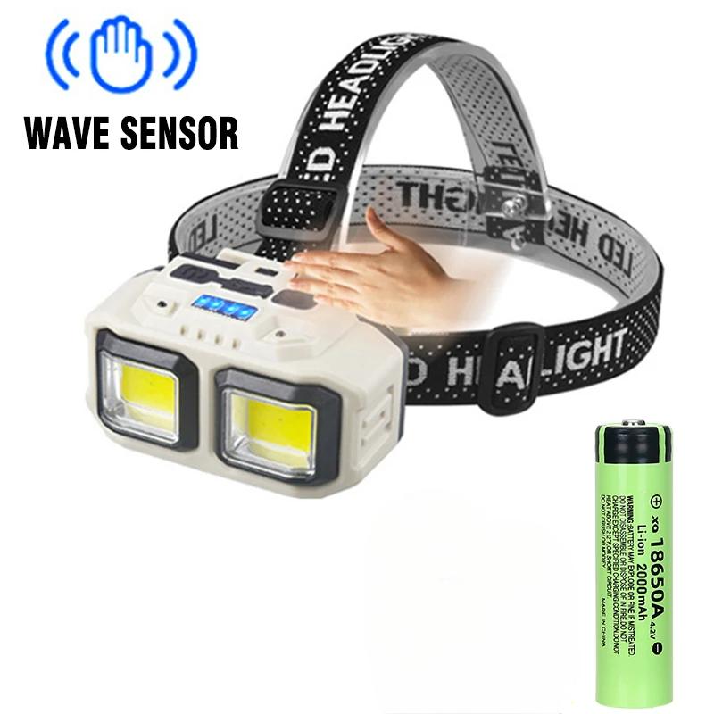 Rechargeable Led Headlamp High Power Led Flashlight Camping Cap Light Hiking Flashlight on the Forehead Lamp For Fishing Working