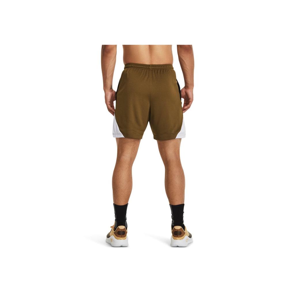 Under Armour Curry Splash Color Block Elastic Waist Basketball Shorts Men Shorts Brown 1380327-498