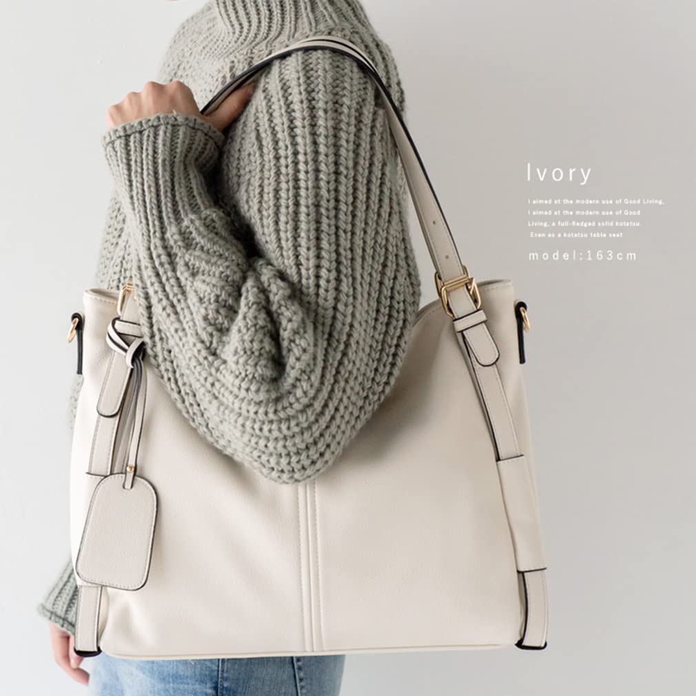 Vita Felice Belt Handle Tote Bag for Women [VITAFELICE] 2-way Bsib-p3702x (Ivory)