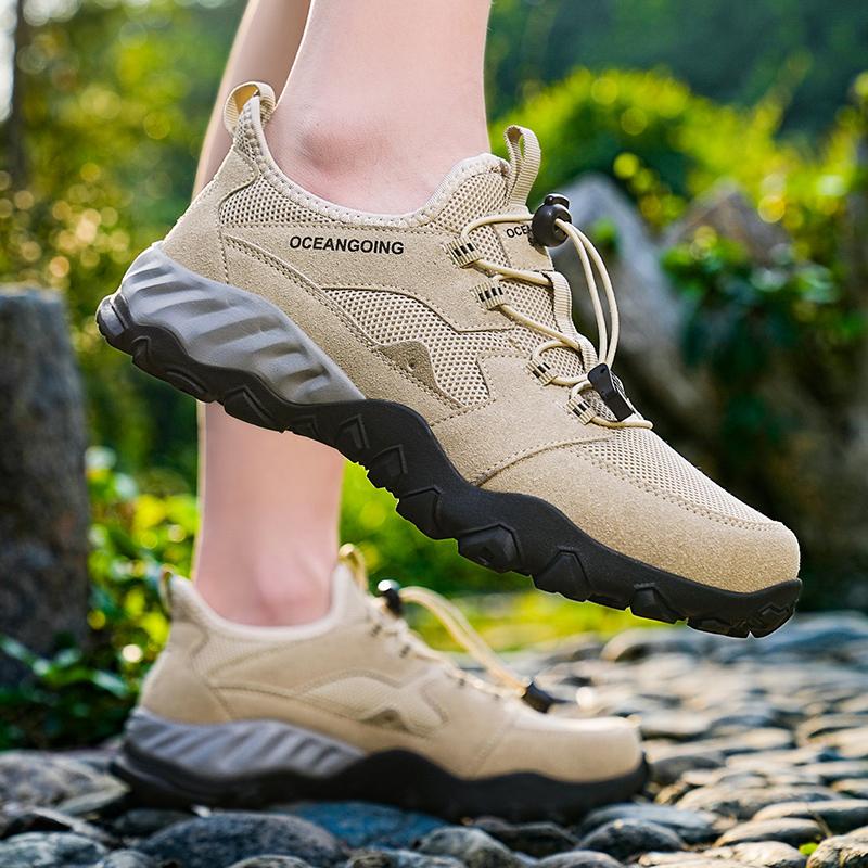 Herren Wanderschuhe Atmungsaktiv Bequem Klettern Trekking Sneaker für Herren Outdoor Rutschfest Lässig Sport Herren Laufschuhe