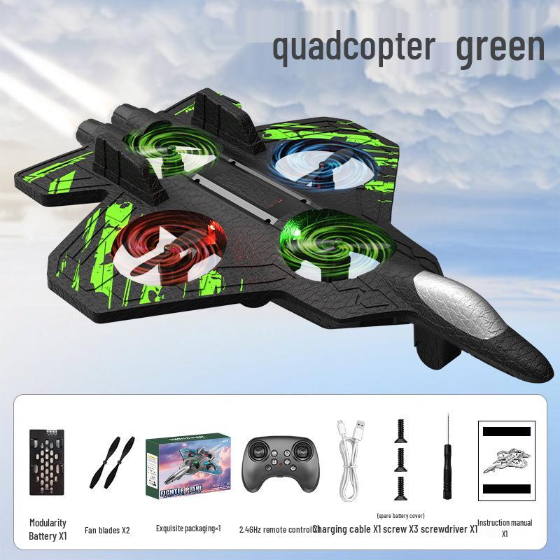 Popular Children's Remote Control Airplane Toy - Long Battery Life, Stunt Capable Fighter Drone Gift Box