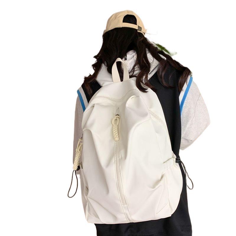 School Bag College Students New High School Students Simple Niche Design Large Capacity Backpack Junior High School Students Travel Backpack