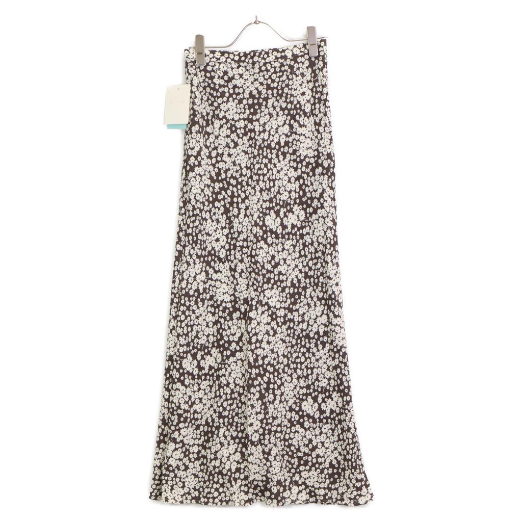 EDIT FOR LULU Brown small floral print skirt skirt 34 BrownUsed