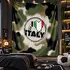 Wall Hanging Tapestry Italy Football Print Cloth for Living Room Bedroom Home Decor