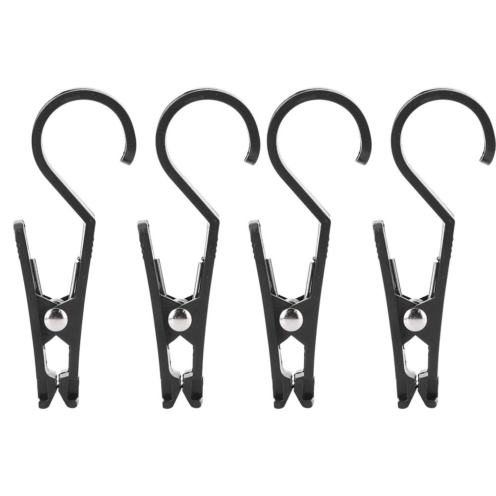 4pcs Tent Tarp Hook Clips Multipurpose Portable Hanging Tarp Hook Clip for Outdoor Activity
