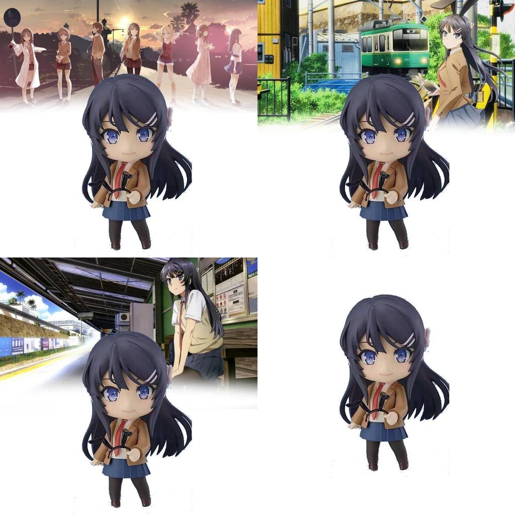 Rascal Does Not Dream Of A Dear Friend Mai Sakurajima Pvc Anime Figurine With Articulated Face Swap For Collectors