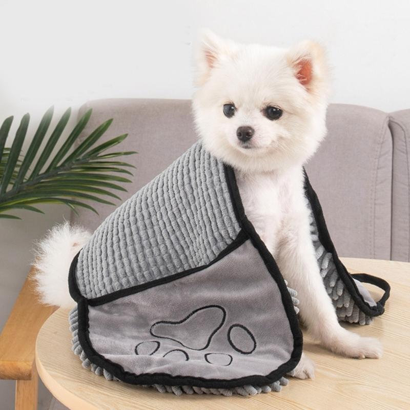 Microfiber Pet Bath Towel for Drying Puppy/Cat Daily Cleaning Supplies