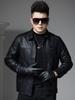 European Trendy Brand Lapel Leather Jacket for Men, 2025 Autumn New Style, Cool Biker Jacket with a High-End Feel