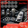 FA0214mm Key Logo Car Key Emblem Stickers Auto Control Decals For Mercedes Benz GLE GLC A B C E Class W176 W246 W205 W213 AMG