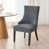 1/2pcs Stretch Jacquard Chair Cover Small Arm Dining Chair Slipcover Washable High Sloping Armchair Case Dining Room Home Decor