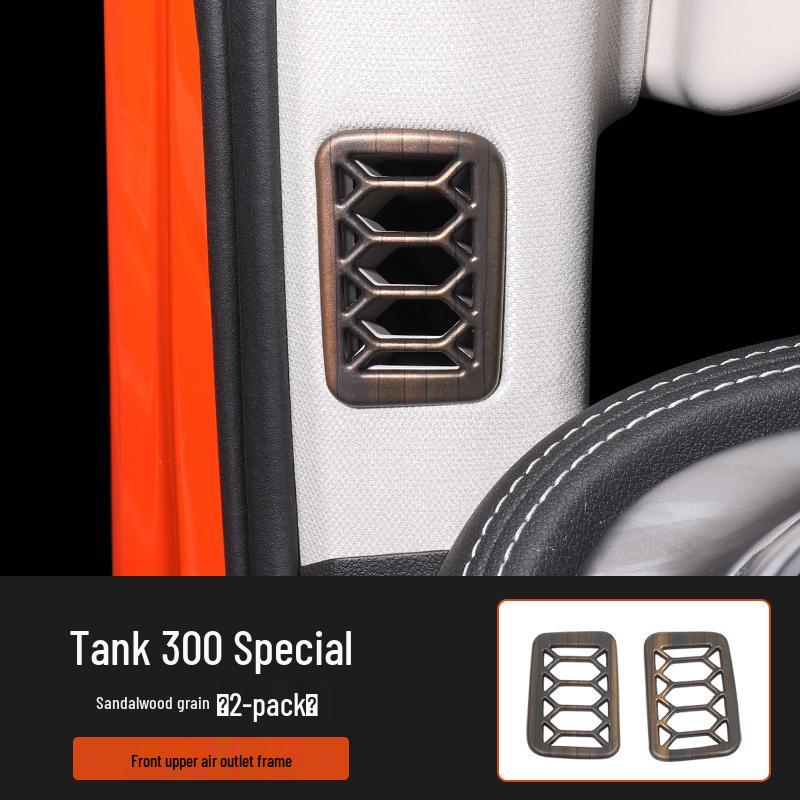 Tank 300 Interior Wood Grain Decorative Stickers for Console, Gear Shift, Air Outlet, and Steering Wheel