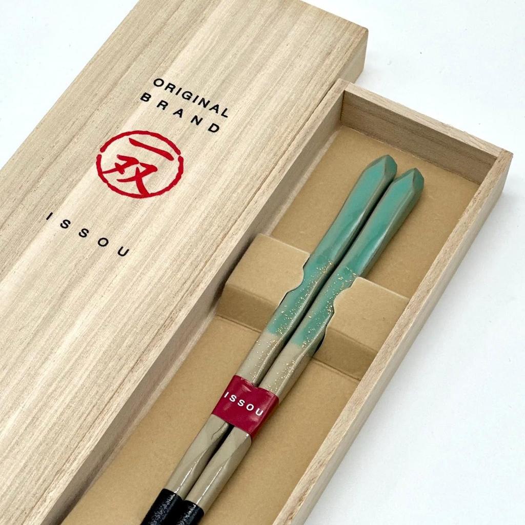 Yamaga Lacquerware Shop Gift Chopsticks with Gift Wrapping Perfect for Respect for the Aged and As a Commemorative Stylish Wooden Chopsticks -