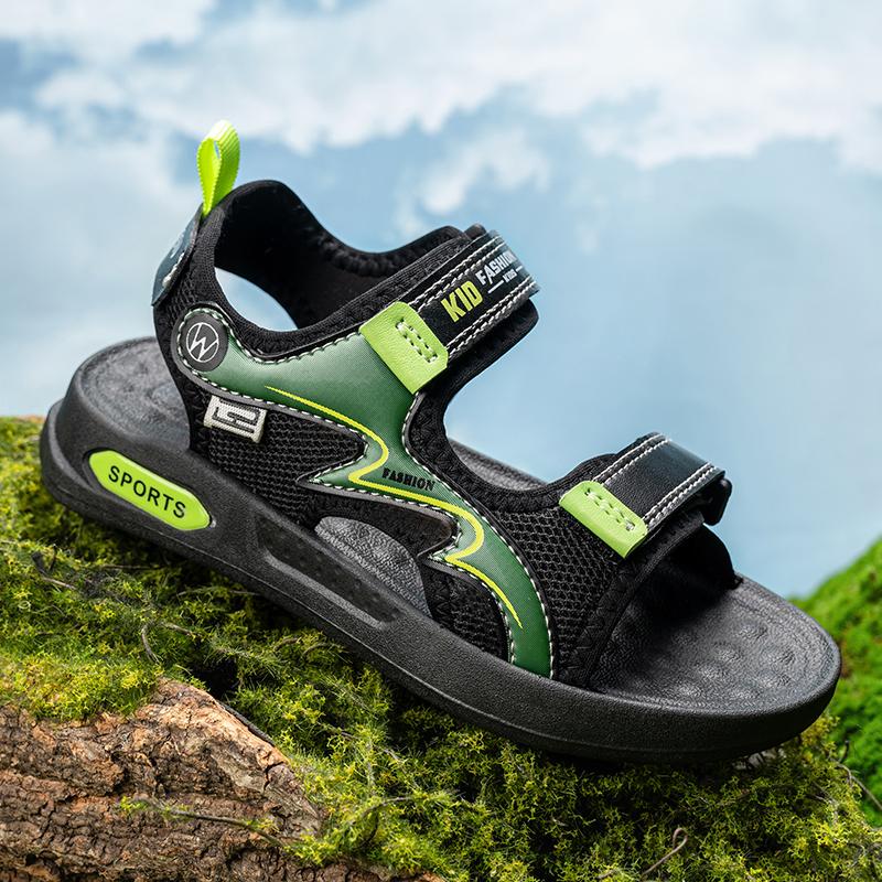 Size29-40 Jungen Mädchen Sommer Sandalen Atmungsaktive Wanderschuhe Casual Strand Schuhe Weich für Baby Kinder Outdoor Barfuß Trekking Ferse