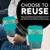 Ecoffee Cup (Ecofee Cup) - Reusable, Eco-Friendly Cup and Saucer, Vincent Van Gogh, 350ml, 812 033