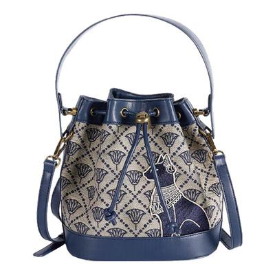 British Museum Anderson Cat Jacquard Bucket Bag
