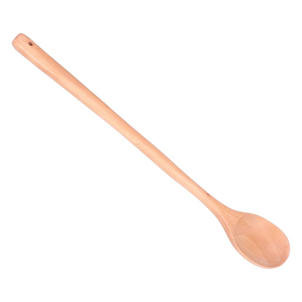 Wooden Spoon Long Handle Design Exquisite Texture Wood Serving Spoons for Kitchens and