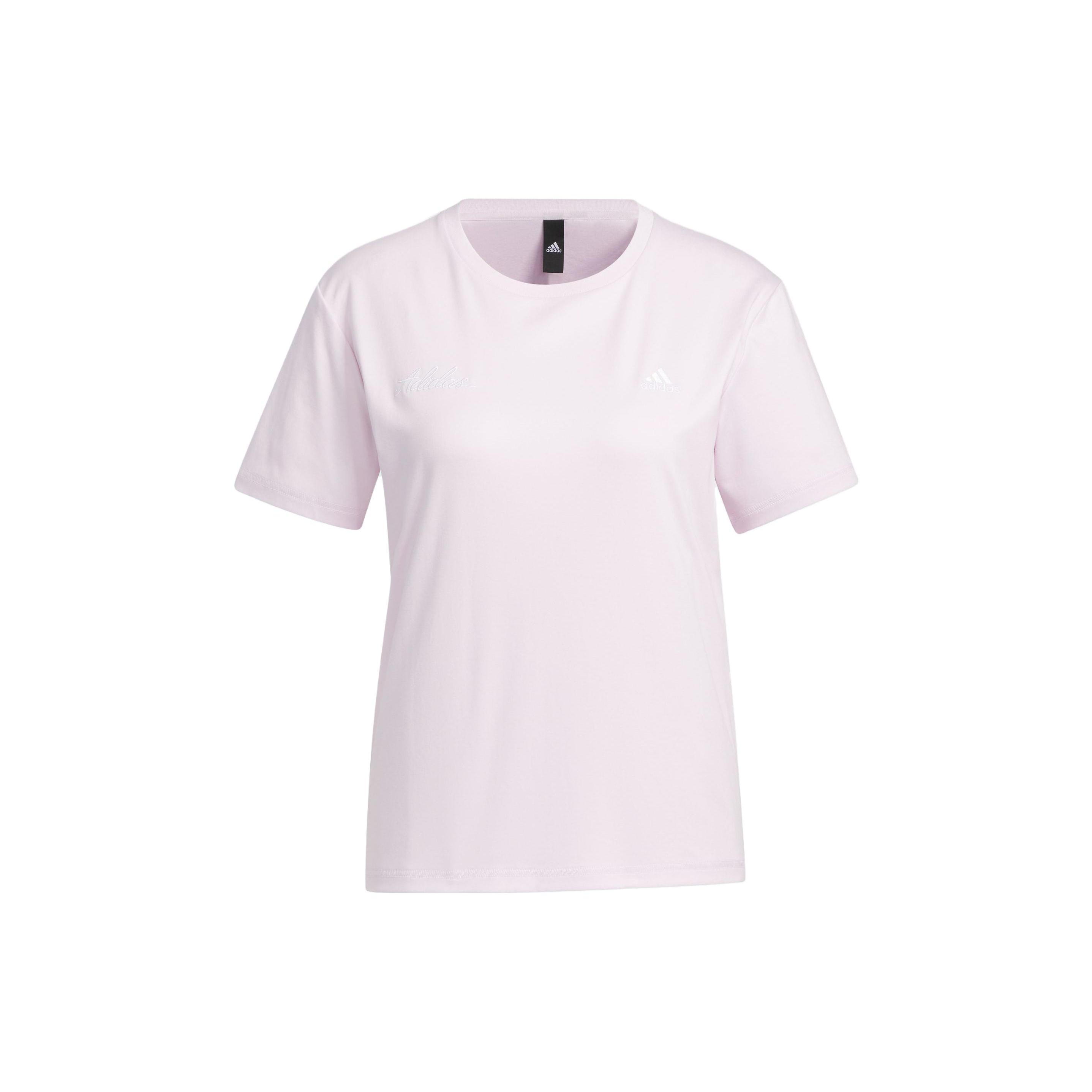 (WMNS) adidas Short Sleeve Cotton Top Pink Women s IP7098 XL