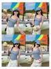 Women's Spicy Girl Square Neck, Wide-Strap Contrast Vest with Fixed Pads, Conceals Underarm Fat, Versatile Casual Top