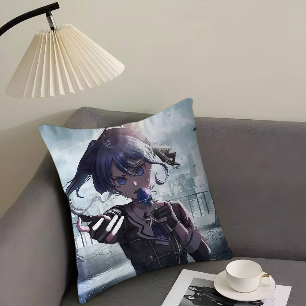 H-Hoshimachi S-Suisei Cartoon Animation Pillow Cover Sofa Cushion Cover Home Room Decoration Children Gift