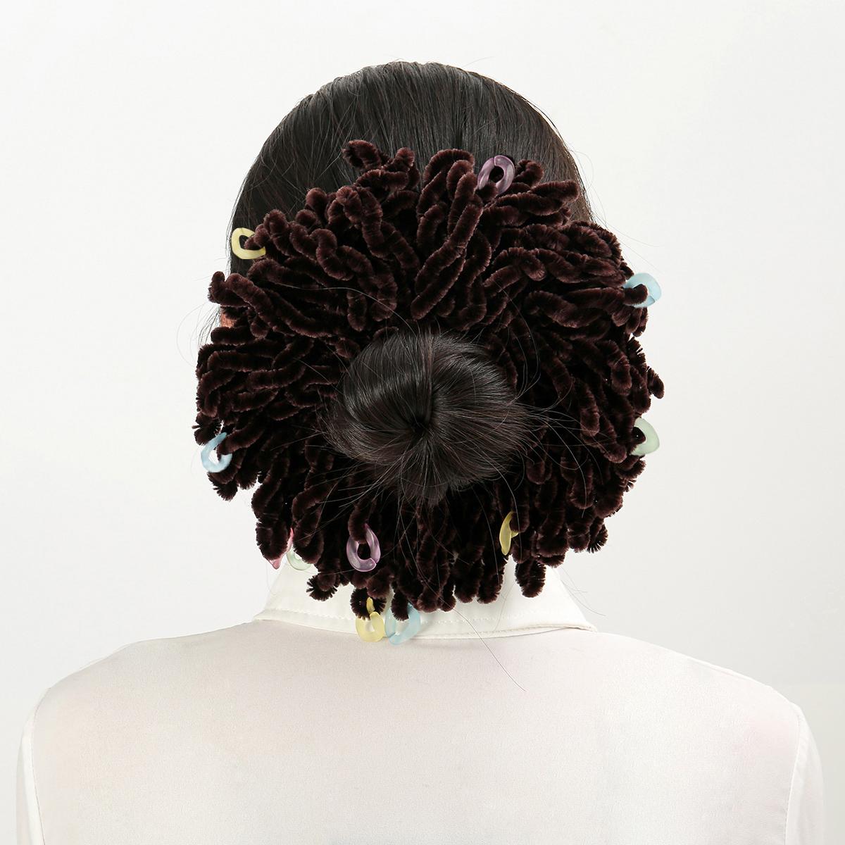 

Velvet Scrunchie Volumising Villus Hijab Hair Ring Tie Muslim Women Bun Clip Plain Big Hijabs Volumizer Musliman Scarf Headwear