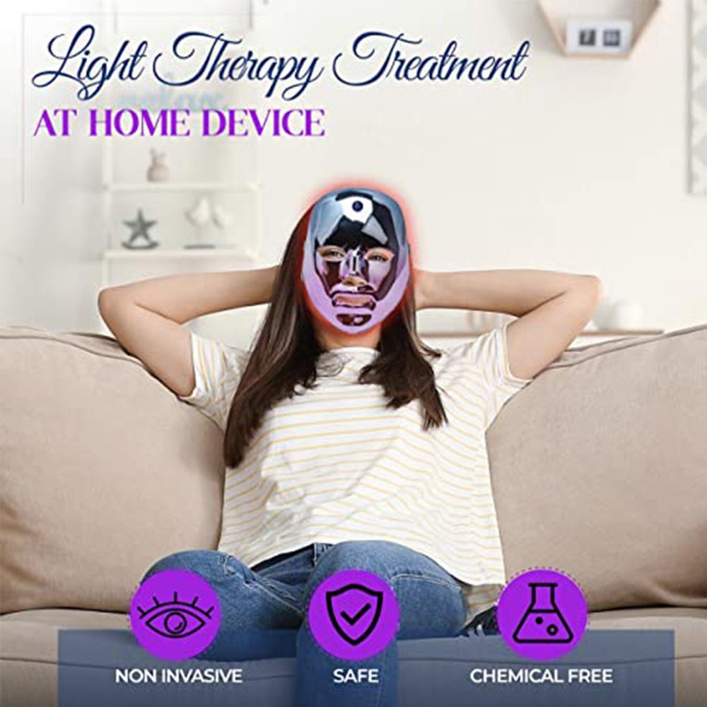 7-Color LED Photon Face Mask USB Rechargeable for Skin Rejuvenation and Radiance