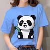 New Kawaii Women's T-shirts 3D Panda Print Short Sleeve Top Summer Casual Black T Shirt Oversized Female Tee Streetwear 6XL