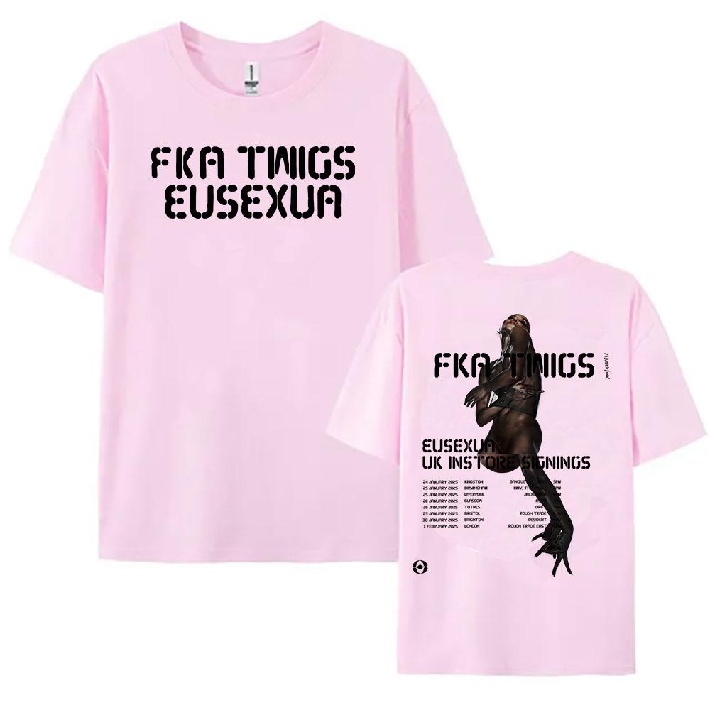 2025 Album Eusexua 2025 Tour Tshirts Singer FKA Twigs Printing Tshirt Cotton Soft Short Sleeve Teeshirt Unisex Streetwear Tees