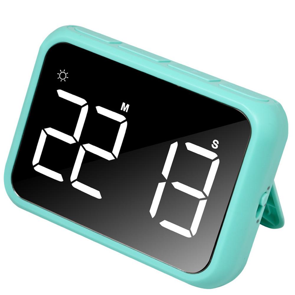 Digital LCD Kitchen Timer with On/off Switch, Mute and Loud Alarm, 24-hour Clock, Children, Teachers, Kitchen