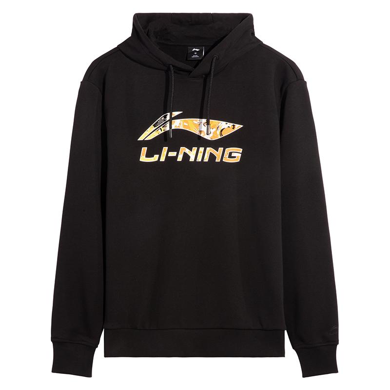 Li Ning Sweatshirts Men s Black Crew Neck Moderate AWDVJ01-4 2XL