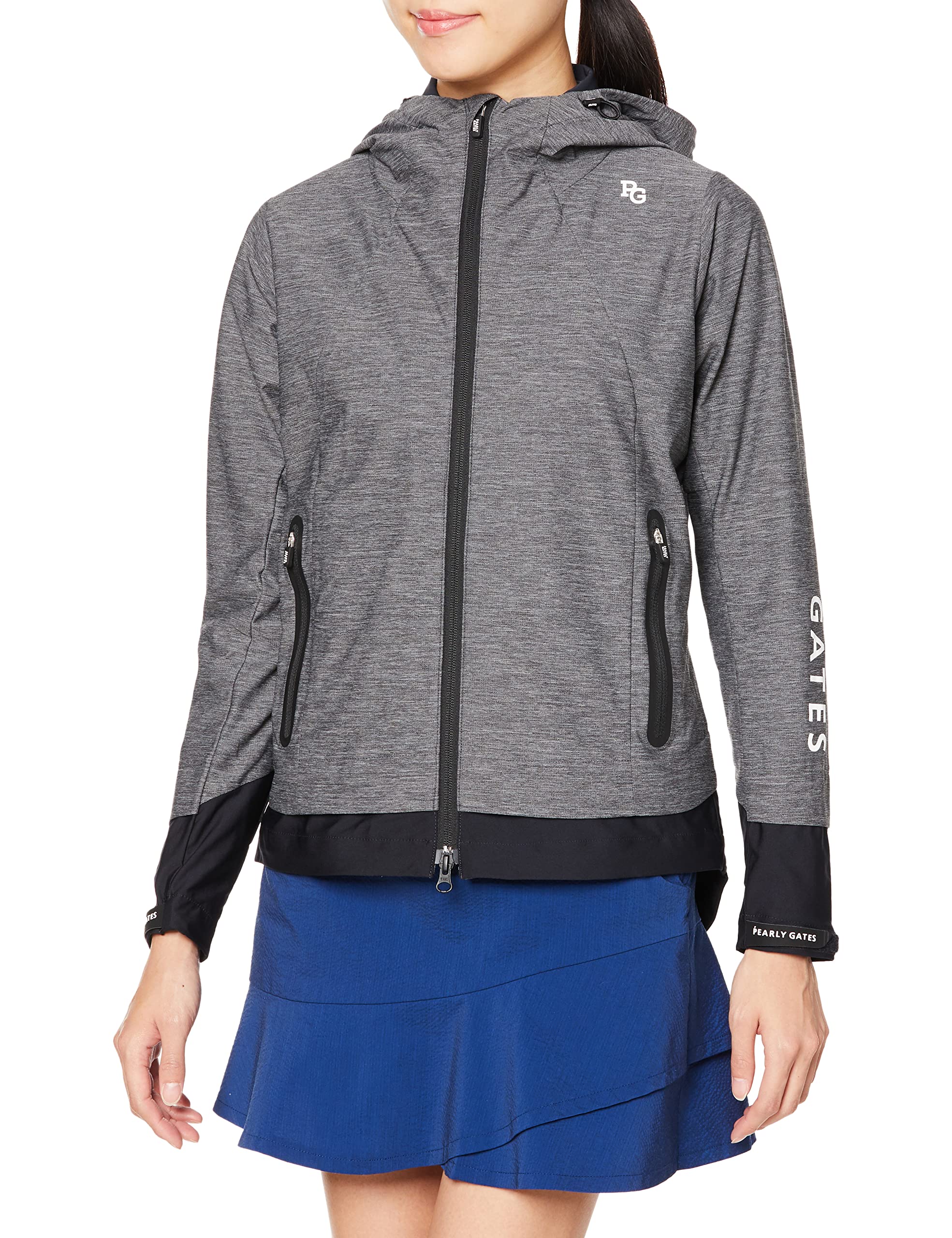 

Thermal Hood Jacket for Golf Gray 1 [Pearly Gates] Women s (TEXBRID Stretchy/Suitable Setup) / / 055-2220906 020_Heather [M]