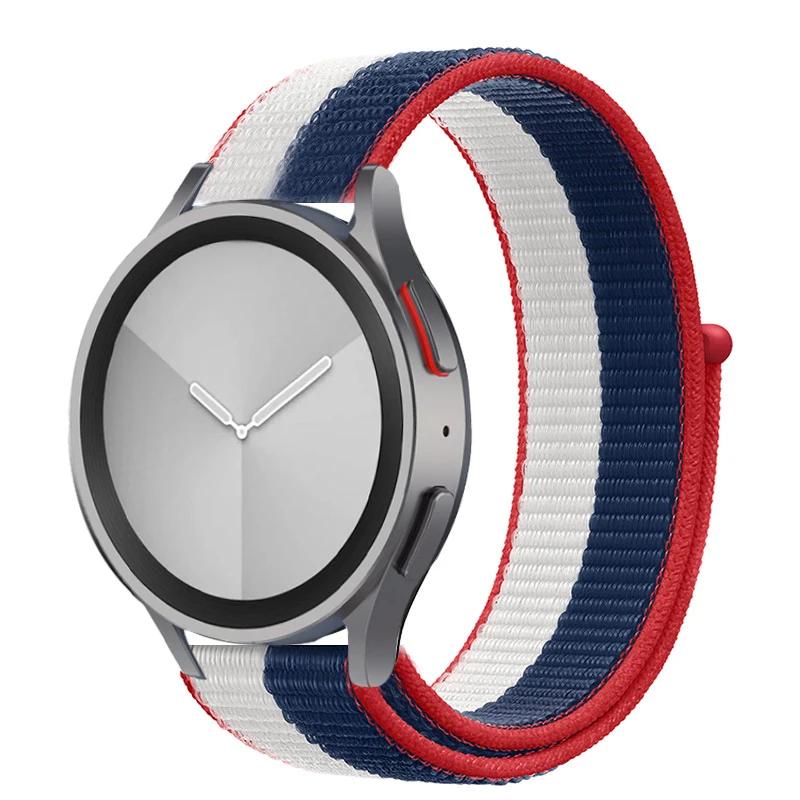 Nylonový smyčkový pásek pro Samsung Galaxy Watch 6/5/pro/4/Classic/active 2 43-47-44mm 20mm/22mm sportovní náramek huawei gt 4/2/e/3 pásek