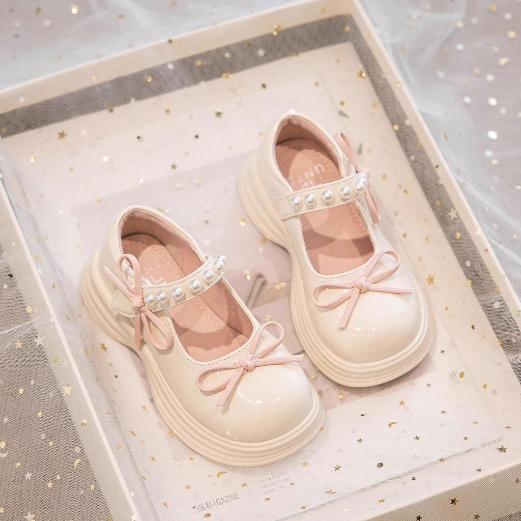 6-15 Years Old Girls Princess Shoes Children's Leather Shoes Soft Sole Loafers Girls Fashion Single Shoes High-end Performance Shoes