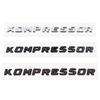 3D ABS Kompressor Letters Car Rear Trunk Fender Emblem Badge Car Sticker Decals For Mercedes C230 C200 C180 SLK CLK 200k SL CLS