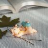 Animal Figurines Bunny Phone Stand Anti-slip Pig Backpack Model Toy  Office Decor