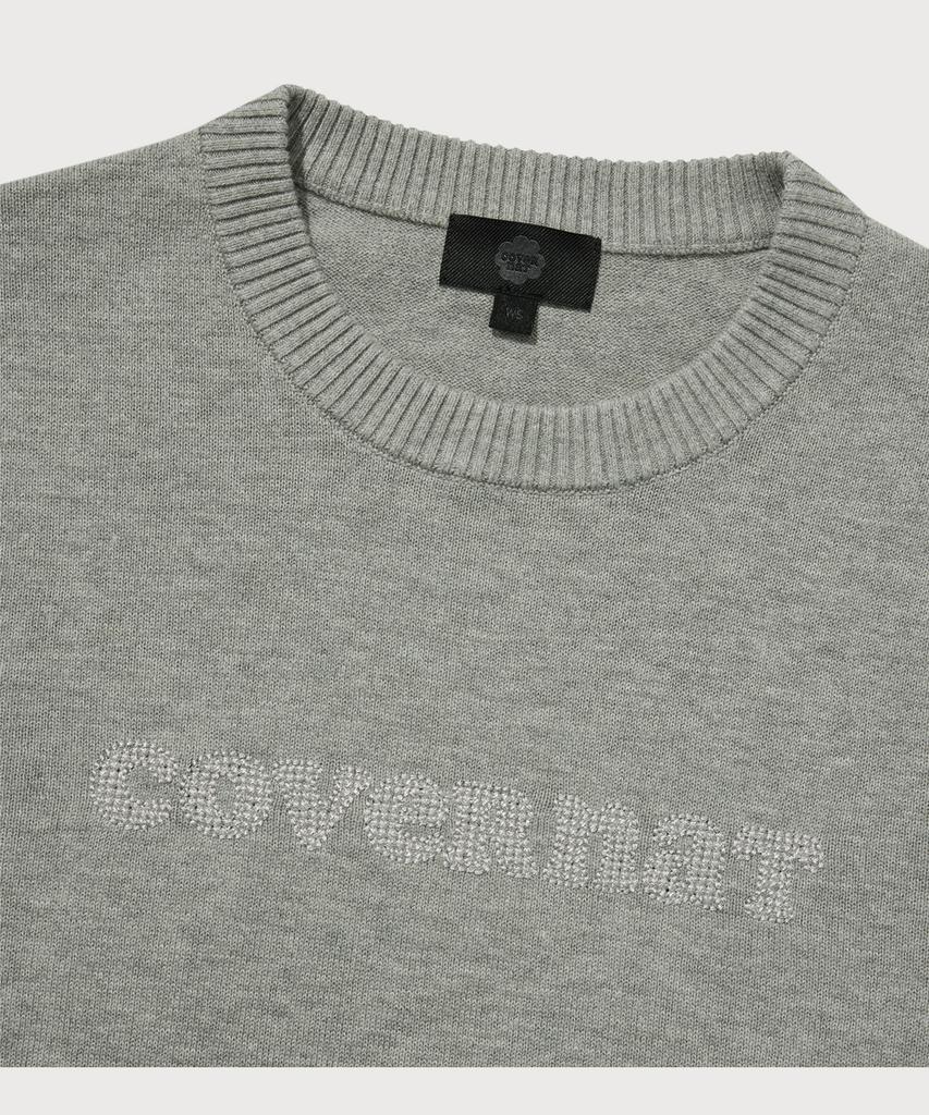 COVERNAT WOMAN Cooper Logo Knit Melange Grey