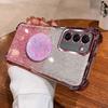 Luxury Shockproof Glitter Holder For Silicone Ring S23+ Case For Samsung Galaxy S23 Plus S24+ S25+ S22+ With Holder Stand Cover