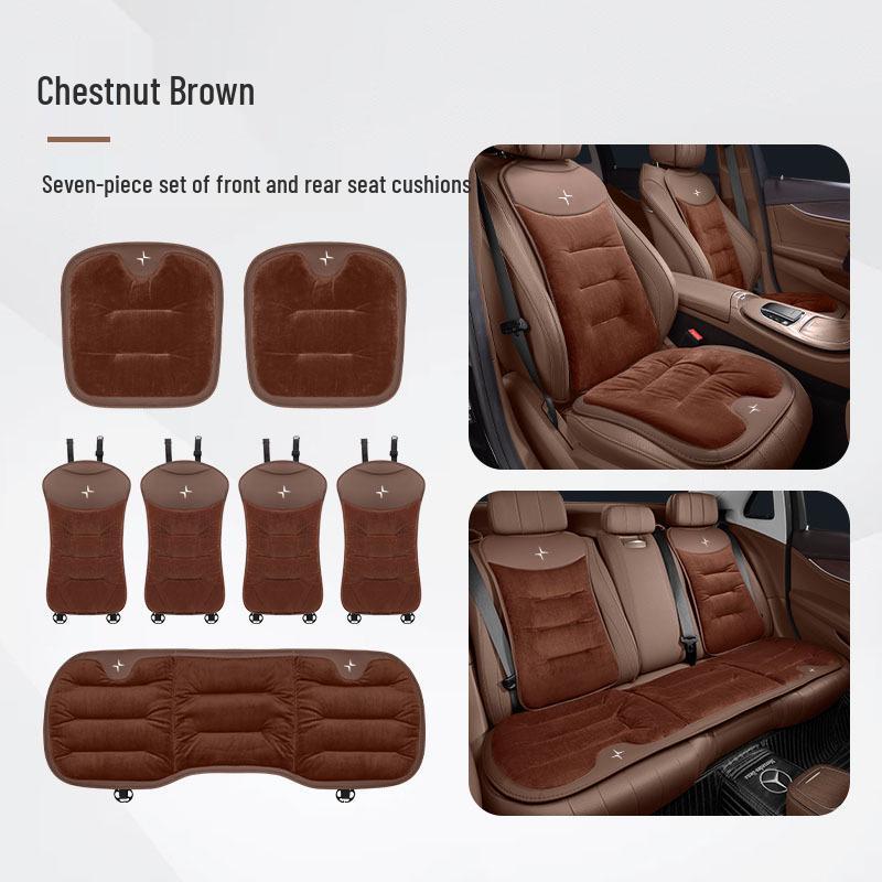Polestar 1-5 Winter Warm Flannel Car Seat Cushions