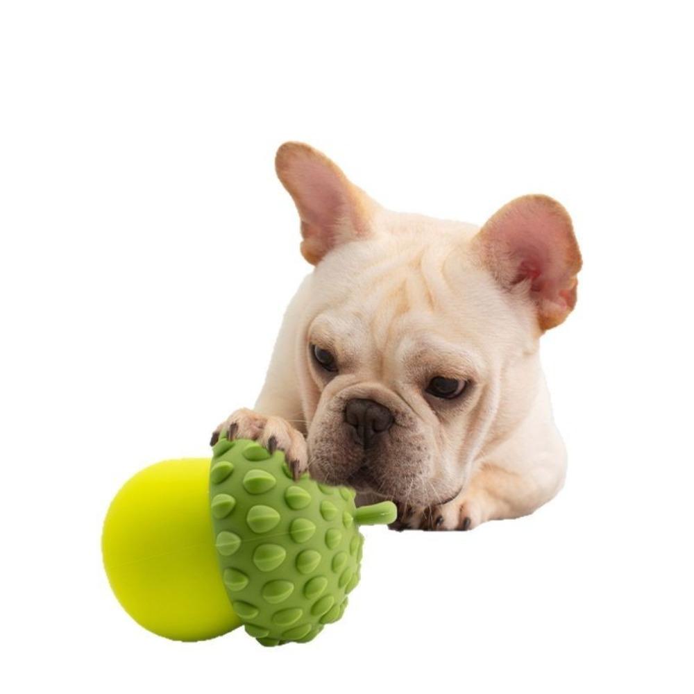 Interactive Dog Chew Balls Durable Silicone Treat Dispensing Ball Food Dispensing Teeth Cleaning Puppy Teething Chewers